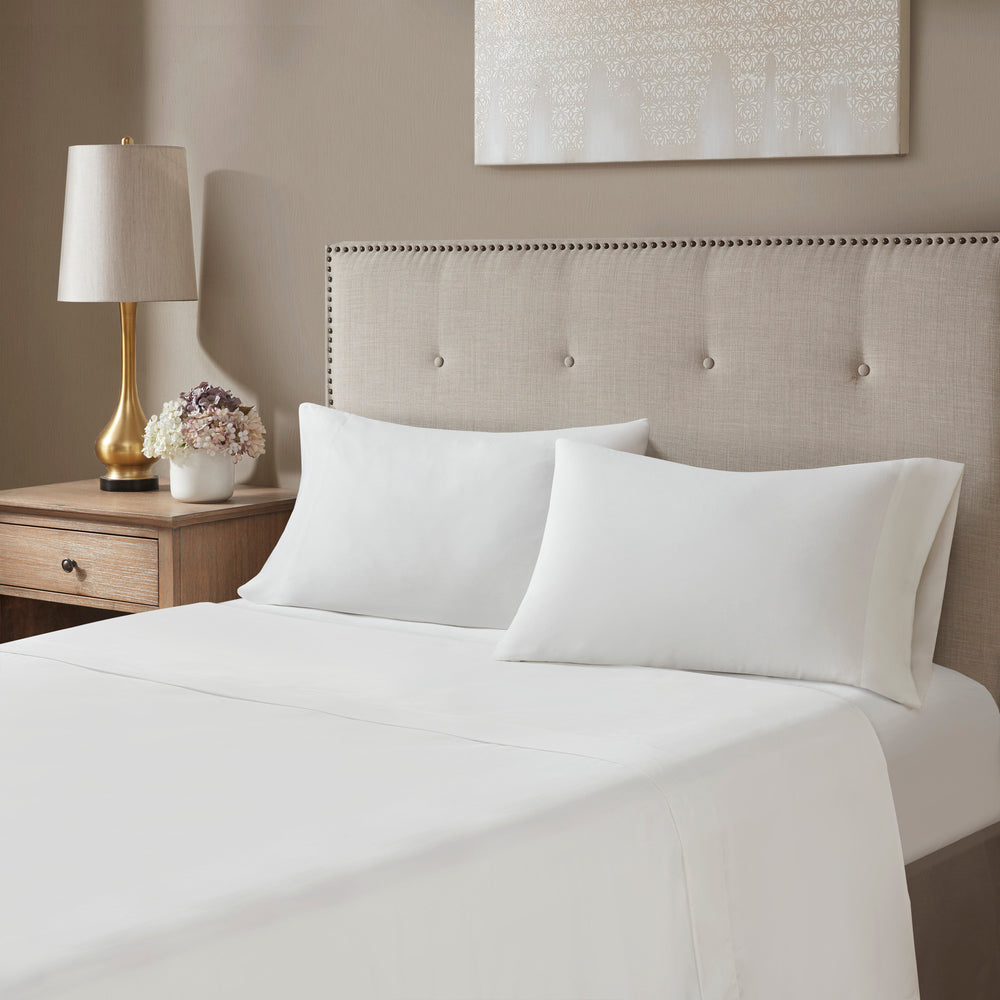 12 Piece Jacquard Comforter Set with Bed Sheets Khaki King Media 17