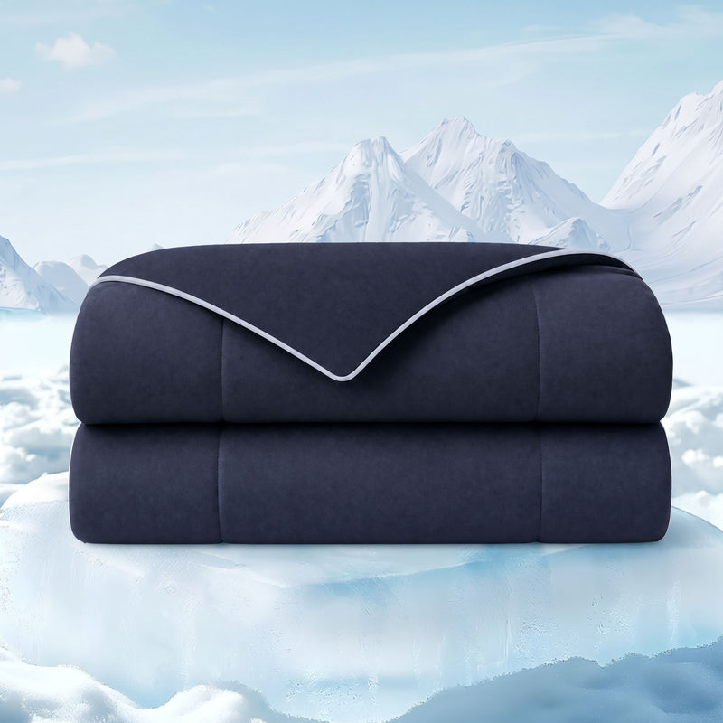 1 Piece Full/Queen Down Alternative Comforter,Navy