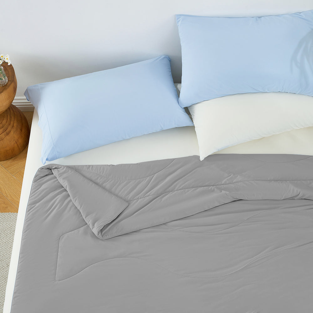 1-Piece 108x90' Cooling DA Comforter,Gray Media 6