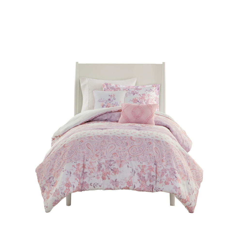 Floral Paisley Comforter Set Full/Queen Media 4