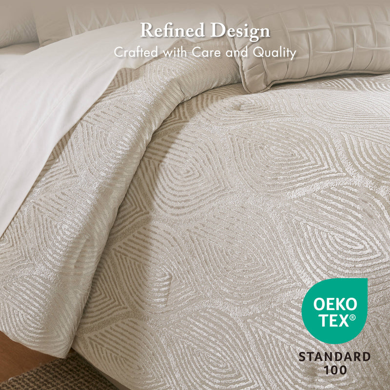 10- Piece Jacquard Comforter Set