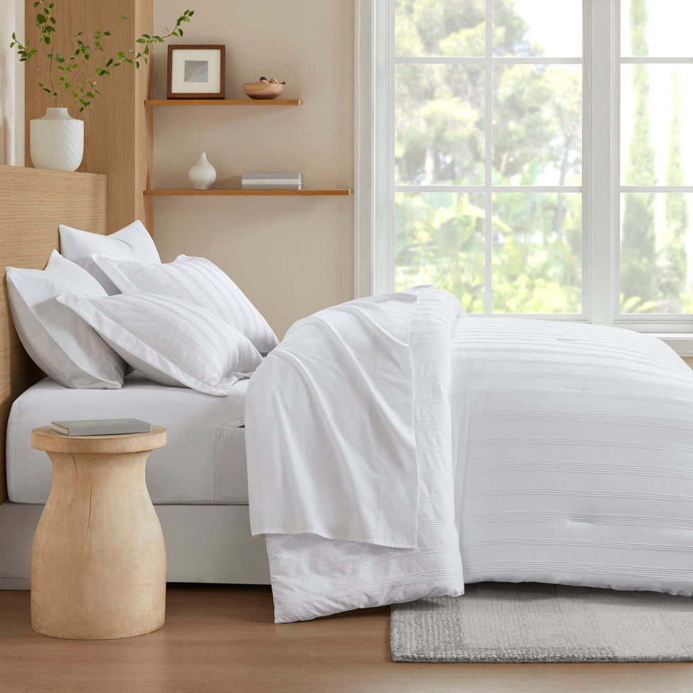 7-Piece Queen Woven Striped Comforter Set Media 16