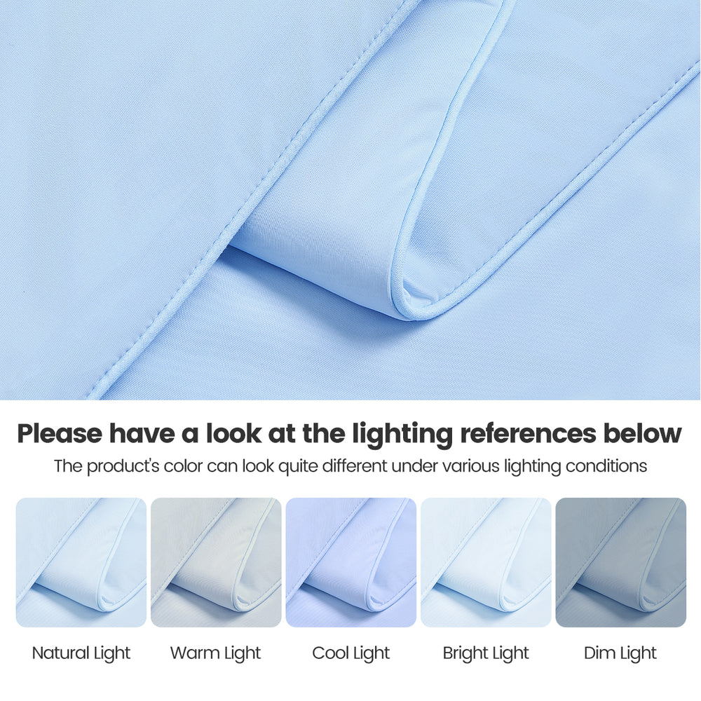 1-Piece 108x90' Cooling DA Comforter,Ice Blue Media 8