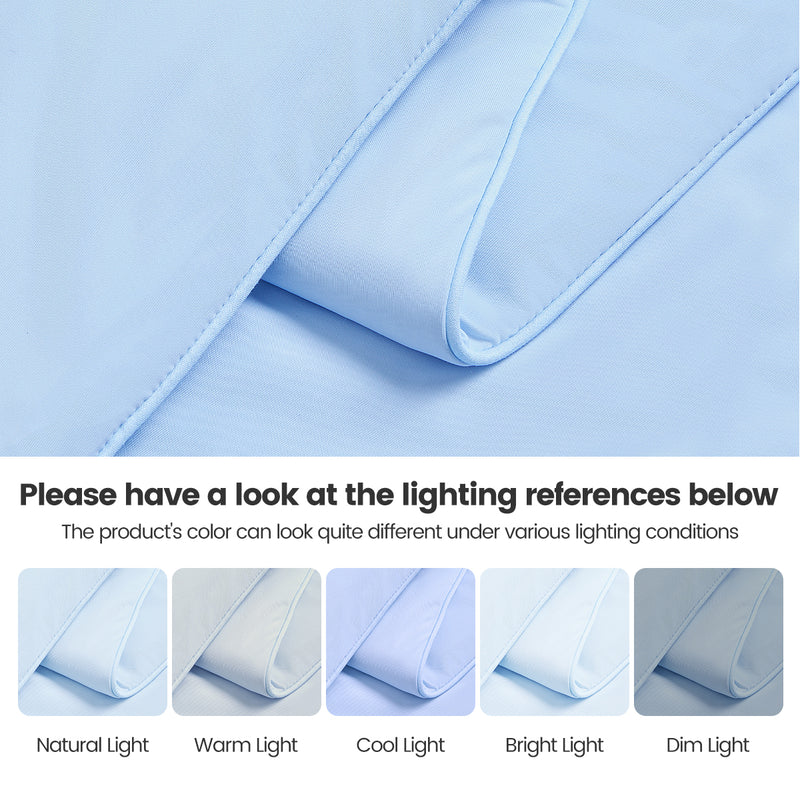1-Piece 108x90' Cooling DA Comforter,Ice Blue