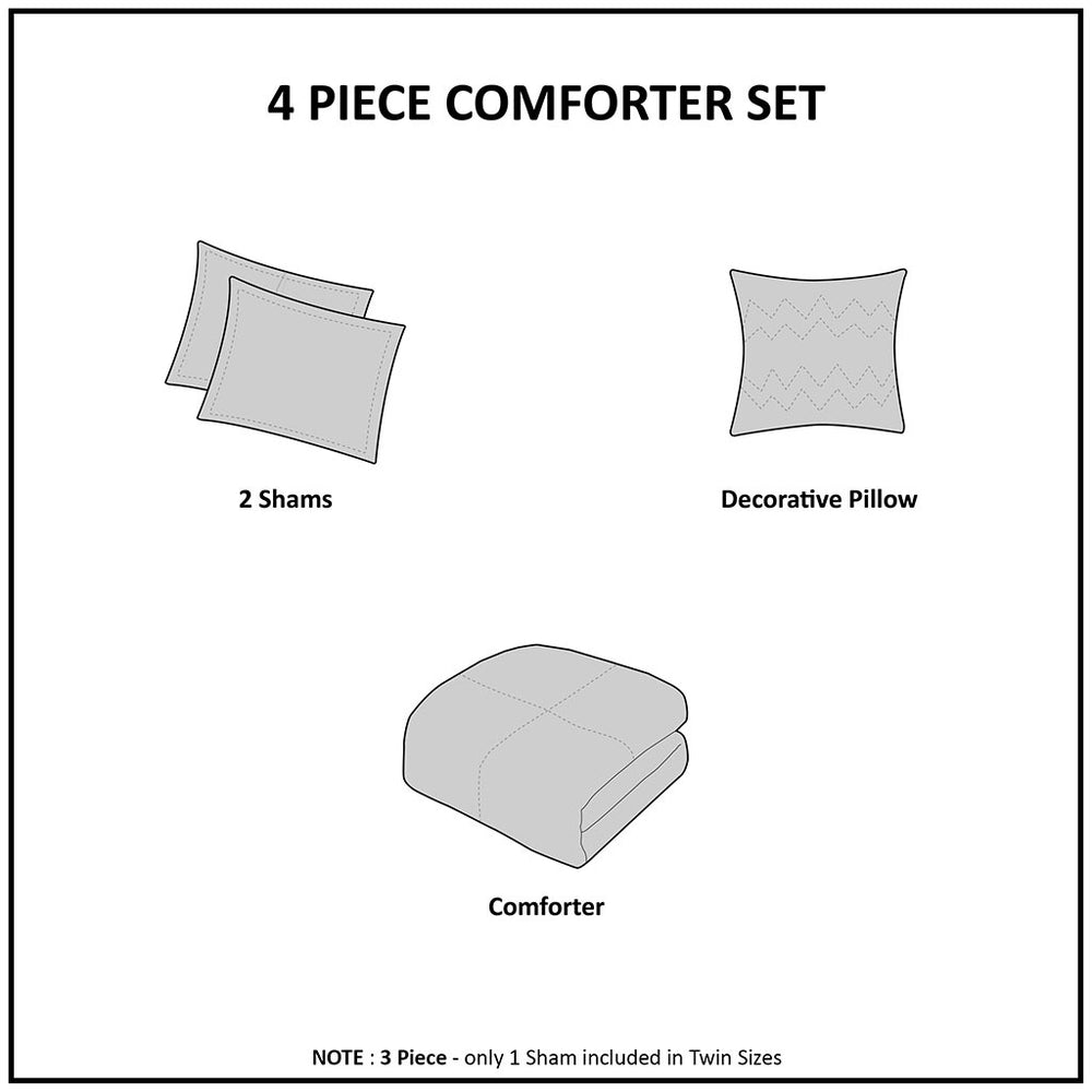 Twin/Twin XL Velvet Comforter Set with Throw Pillow Media 7