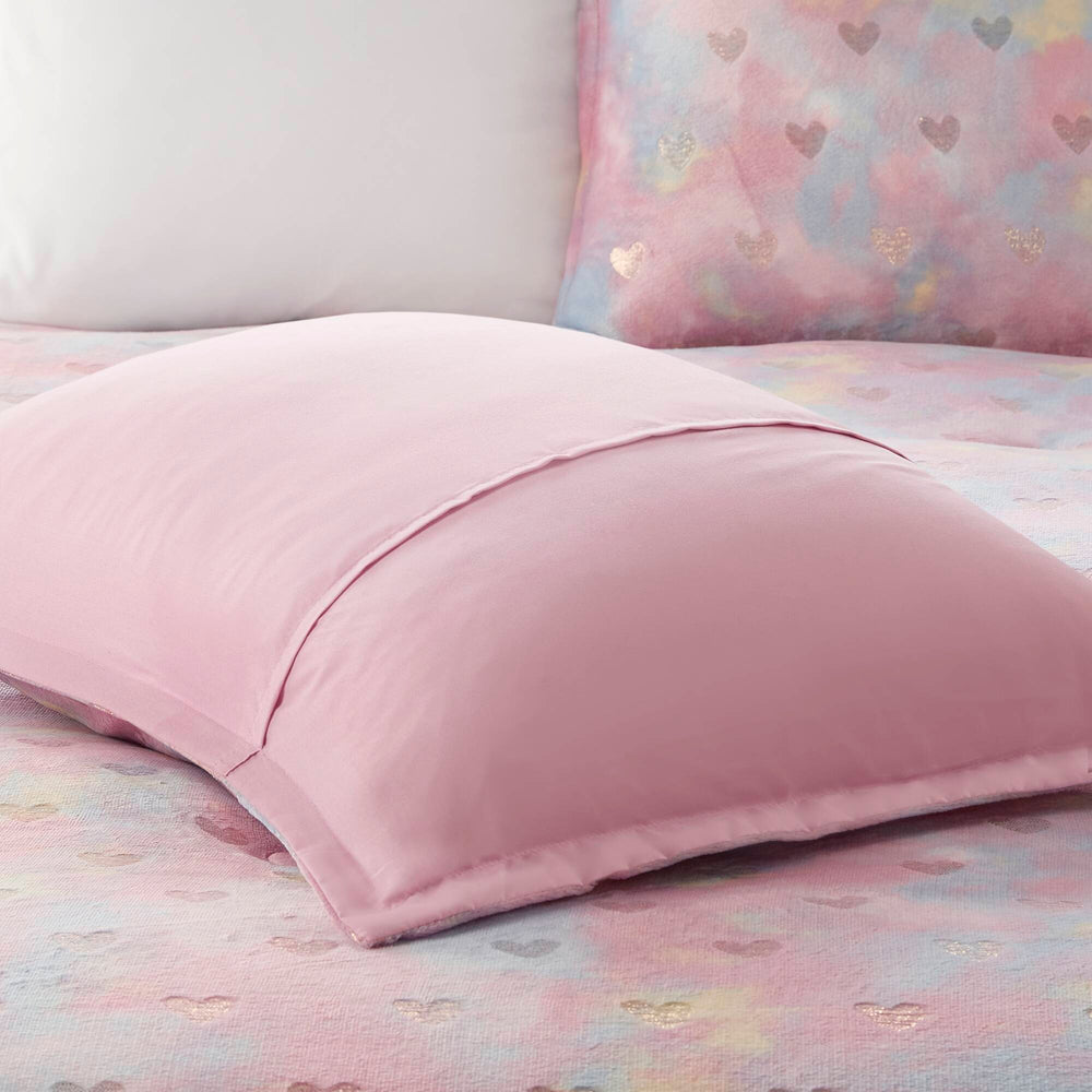 Metallic Printed   Comforter Set with Throw Pillow Twin/Twin XL Media 10