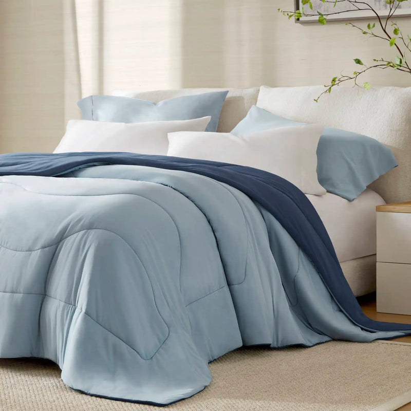 1-Piece Reversible Tencel Comforter Blanket