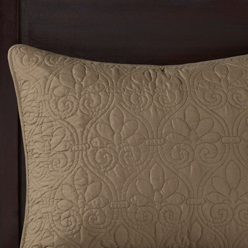 Reversible Bedspread Set Mocha Queen
