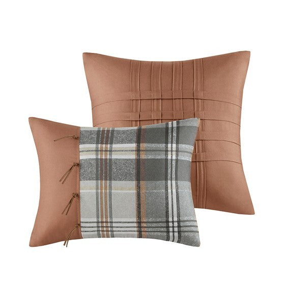 Full/Queen Plaid Comforter Set Media 16