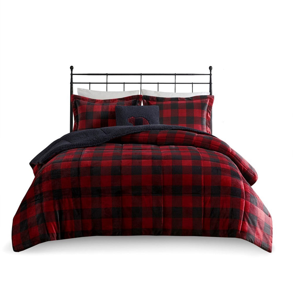 King Plush to Sherpa Down Alternative Comforter Set Media 3