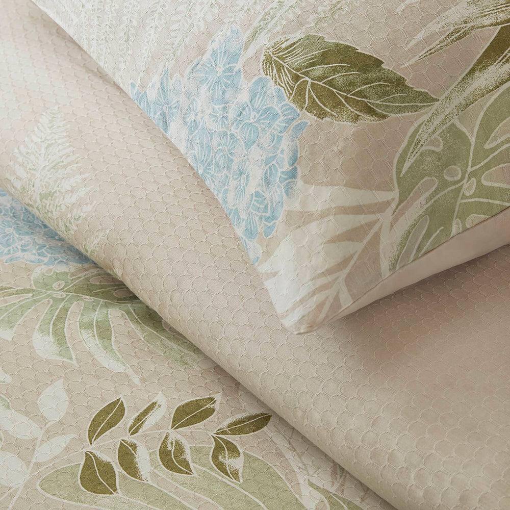 5-Piece Full/Queen Cotton Duvet Cover Set with Throw Pillow Media 10