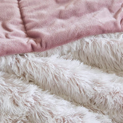Shaggy Faux Fur Comforter Mini Set perspective