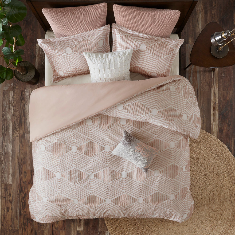 Full/Queen Cotton Jacquard Duvet Cover Set Media 2