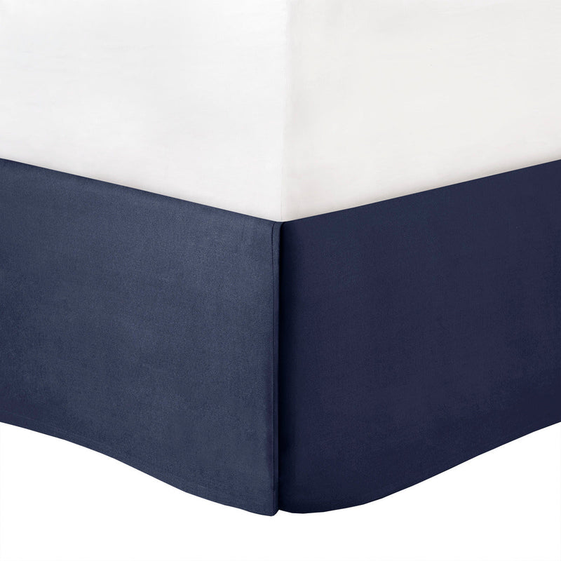 7 Piece Tufted Comforter Set Navy Cal King