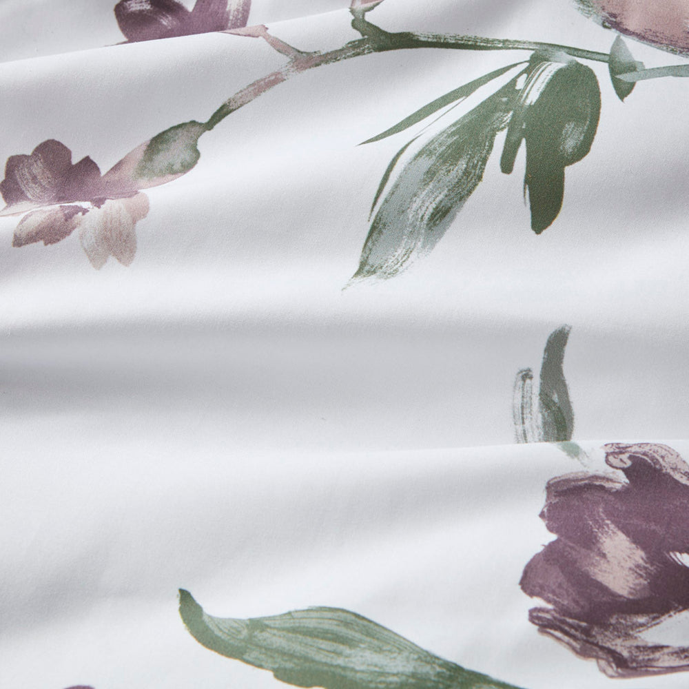 Cal King Floral Comforter Set with Bed Sheets Media 6