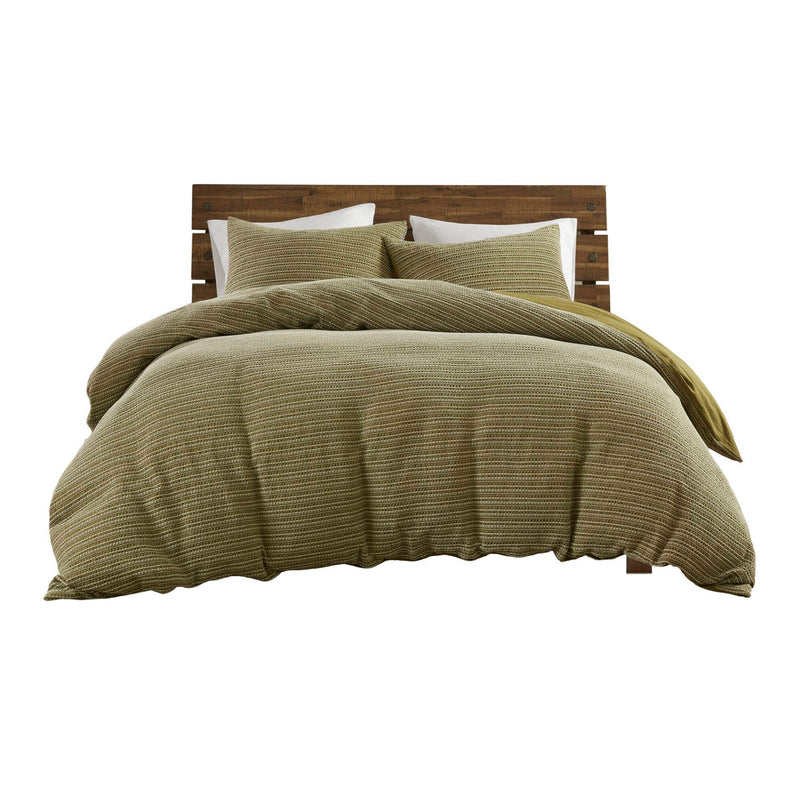 3PCS Waffle Washed Duvet Set
