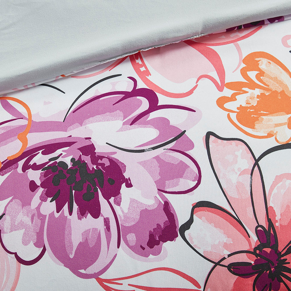 Twin/Twin XL Floral Comforter Set Media 6