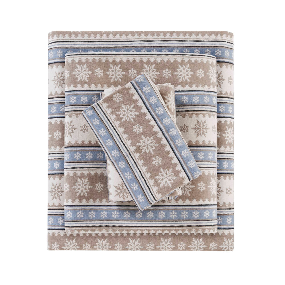 4 PCS Full Sheet Set Blue Snowflake Media 19