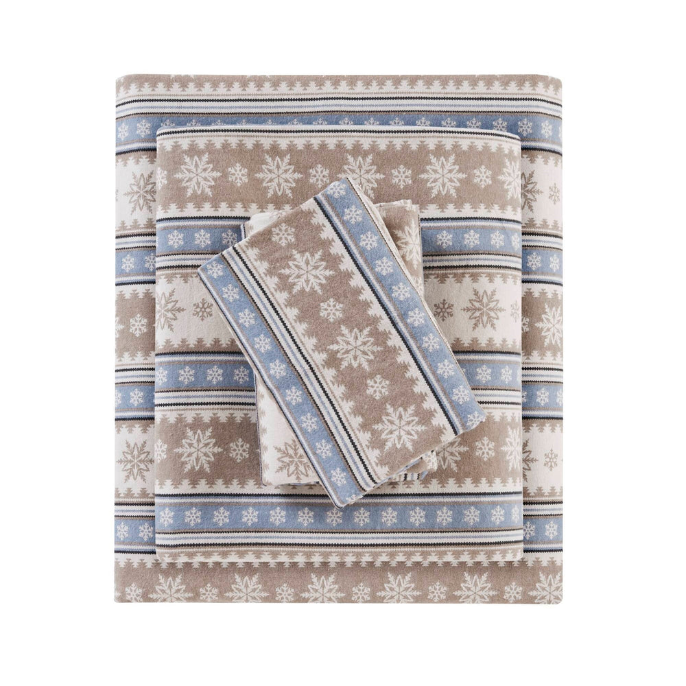 4 PCS Full Sheet Set Blue Snowflake Media 19