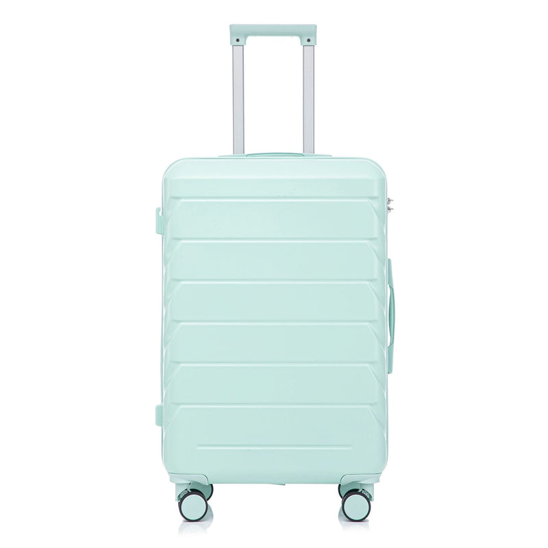 ABS Spinner Luggage Mint Green Durable 3 Piece Set & Combination Lock