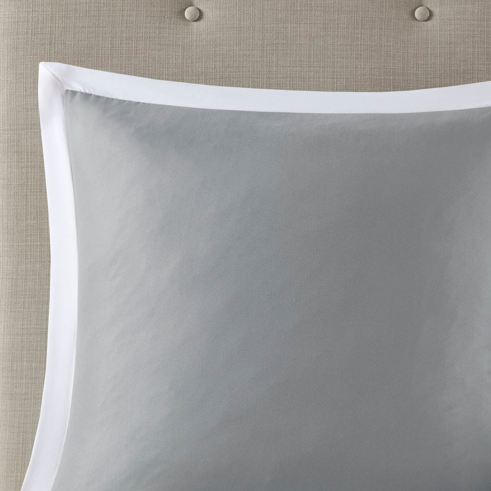 8 Piece Embroidered Comforter Set White Queen Media 6