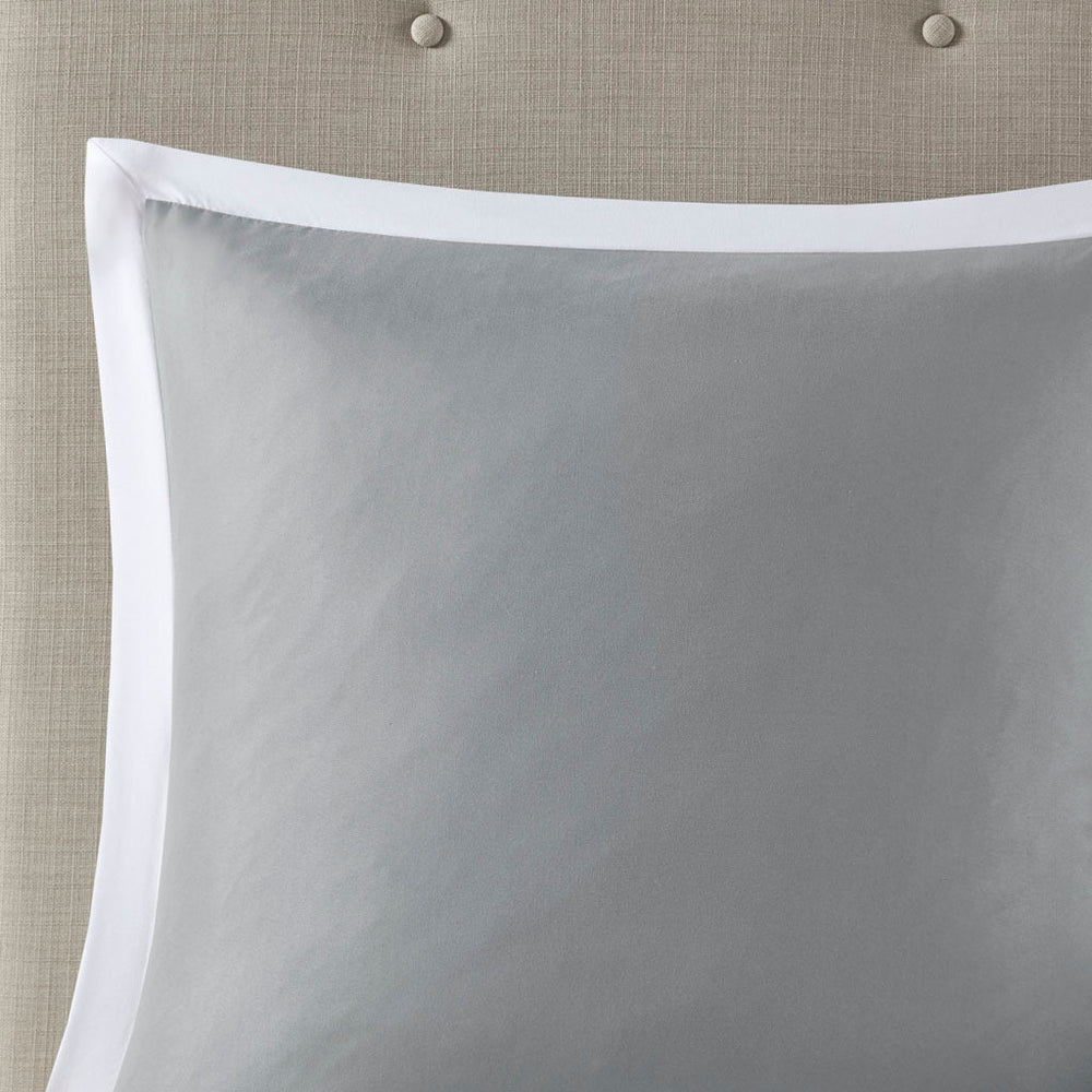 8 Piece Embroidered Comforter Set White King Media 6