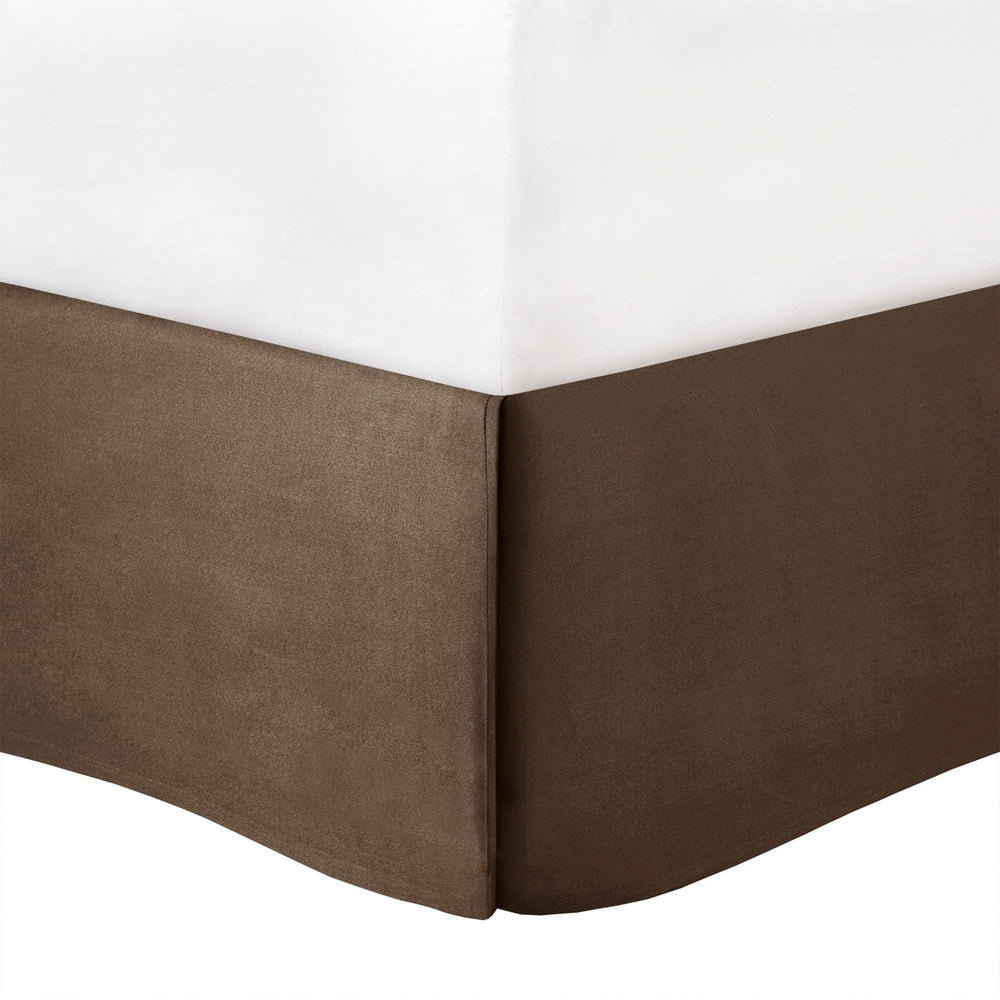 7 Piece Polyester Charmeuse Comforter Set Taupe Queen Media 7