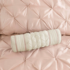7-Piece 100% Polyester Pieced Pleated Tufted Comforter Set perspective
