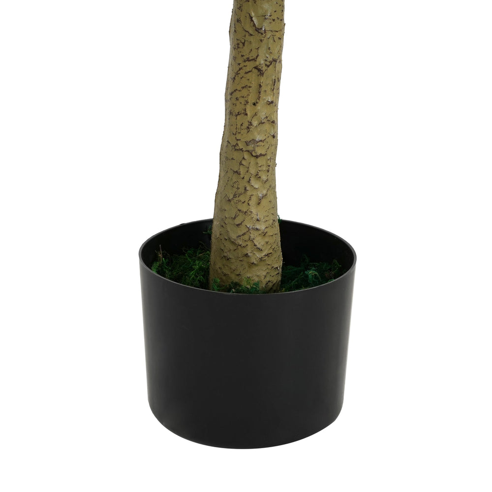 76' Artificial Enkianthus Tree with Black Plastic Pot Media 9