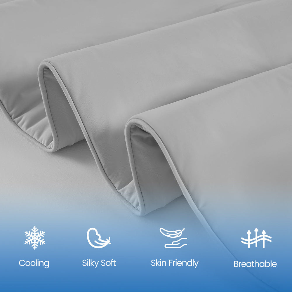 1-Piece 108x90' Cooling DA Comforter,Gray Media 15