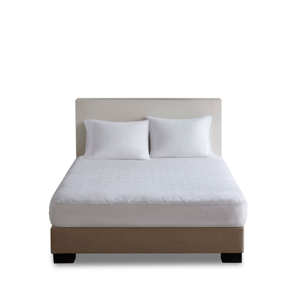 Cotton Percale Quilted Mattress Pad Media 11