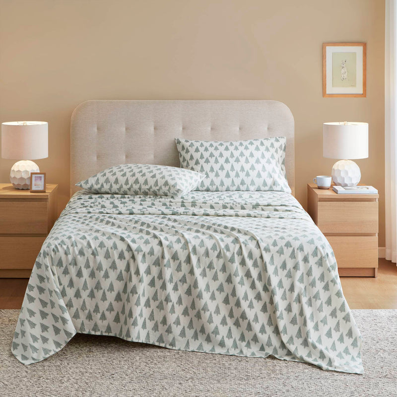 4-Piece 100% Cotton Printed Sheet Set