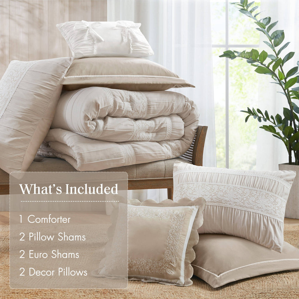 7- Piece King Jacquard Comforter Set Media 10