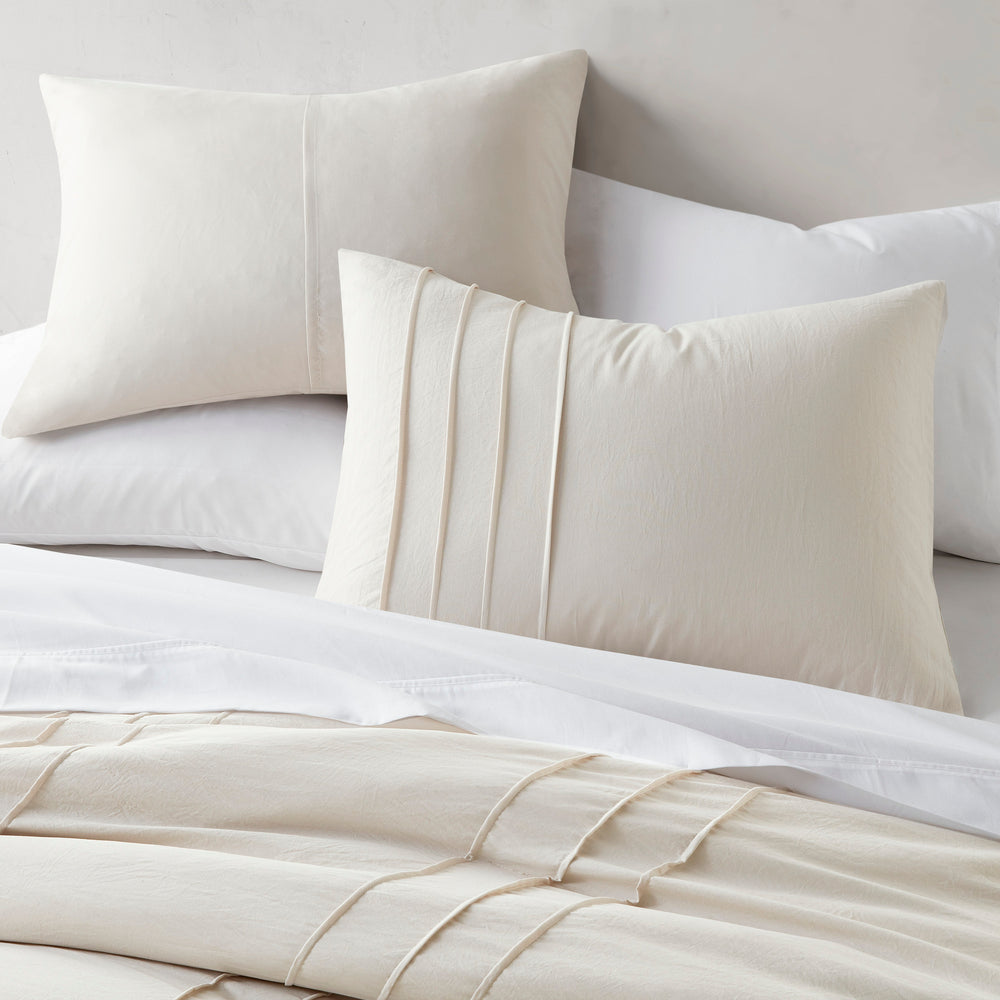 3-Piece Cal King Soft Washed Pleated Comforter Set Media 19