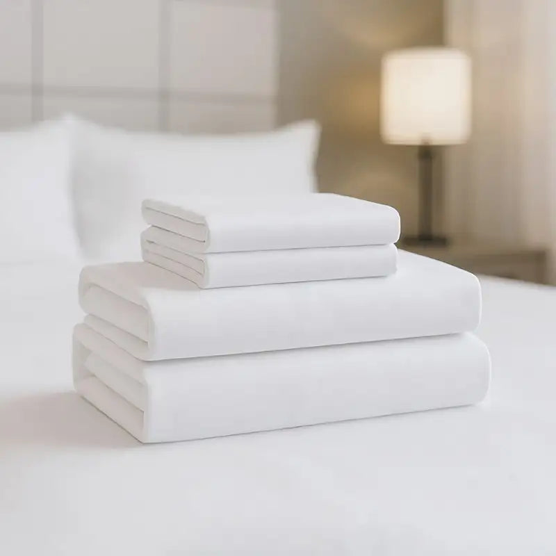4-Piece King Luxury Cotton Sheet Set, White B035P437459 Default   DTY Store 4-Piece Luxury Cotton Sheet Set B035P437459 King   DTY Store