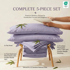 Bamboo Sheet Set Organic Bamboo & Oeko-Tex Certified Soft Sleep Comfort perspective
