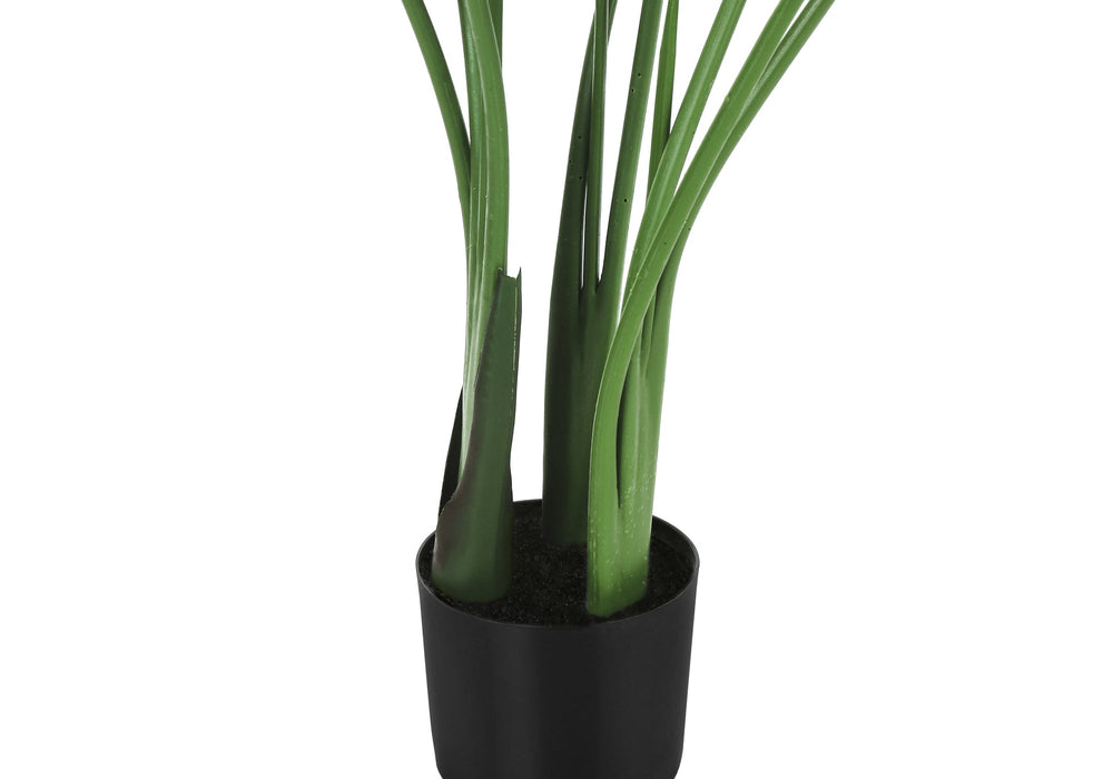 Artificial Plant, 44' Tall, Bird Of Paradise Tree, Indoor, Faux, Fake, Floor, Greenery, Potted, Decorative, Green Leaves, Black Pot Media 3