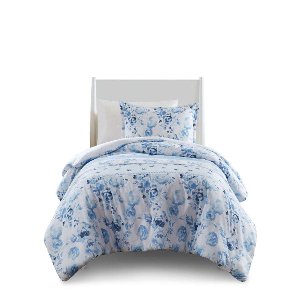 Floral Striped Duvet Cover Set Twin/Twin XL Media 12