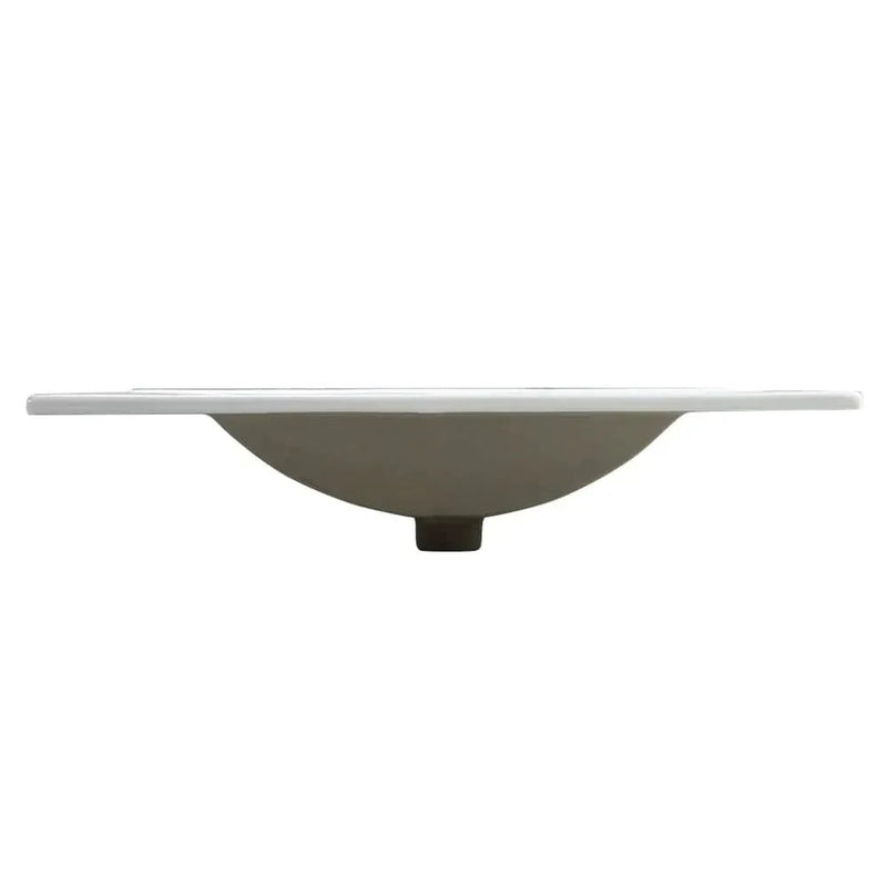 Bathroom Vanity Ceramic Top 30 Inch White Space-Saving Wall Cabinet
