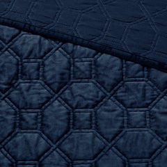 3 Piece Velvet Quilt Set perspective