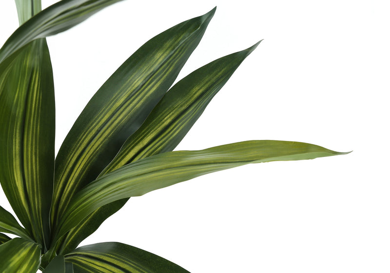 Artificial Plant, 51' Tall, Dracaena Tree, Indoor, Faux, Fake, Floor, Greenery, Potted, Real Touch, Decorative, Green Leaves, Black Pot
