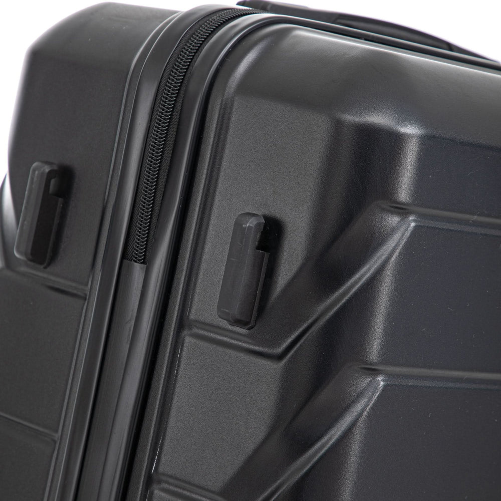 ABS Luggage Set 20 24 28 Inch Spinner Wheels Black Durable 3-Piece & Combination Lock Media 14