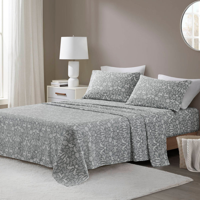 4-Piece 100% Cotton Printed Sheet Set