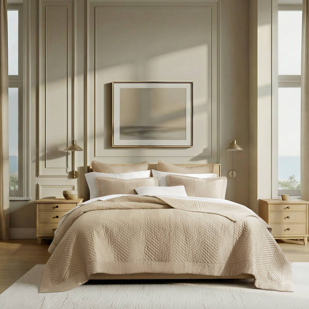 Full/Queen 3 Piece Cotton Quilt Set Linen Media 14