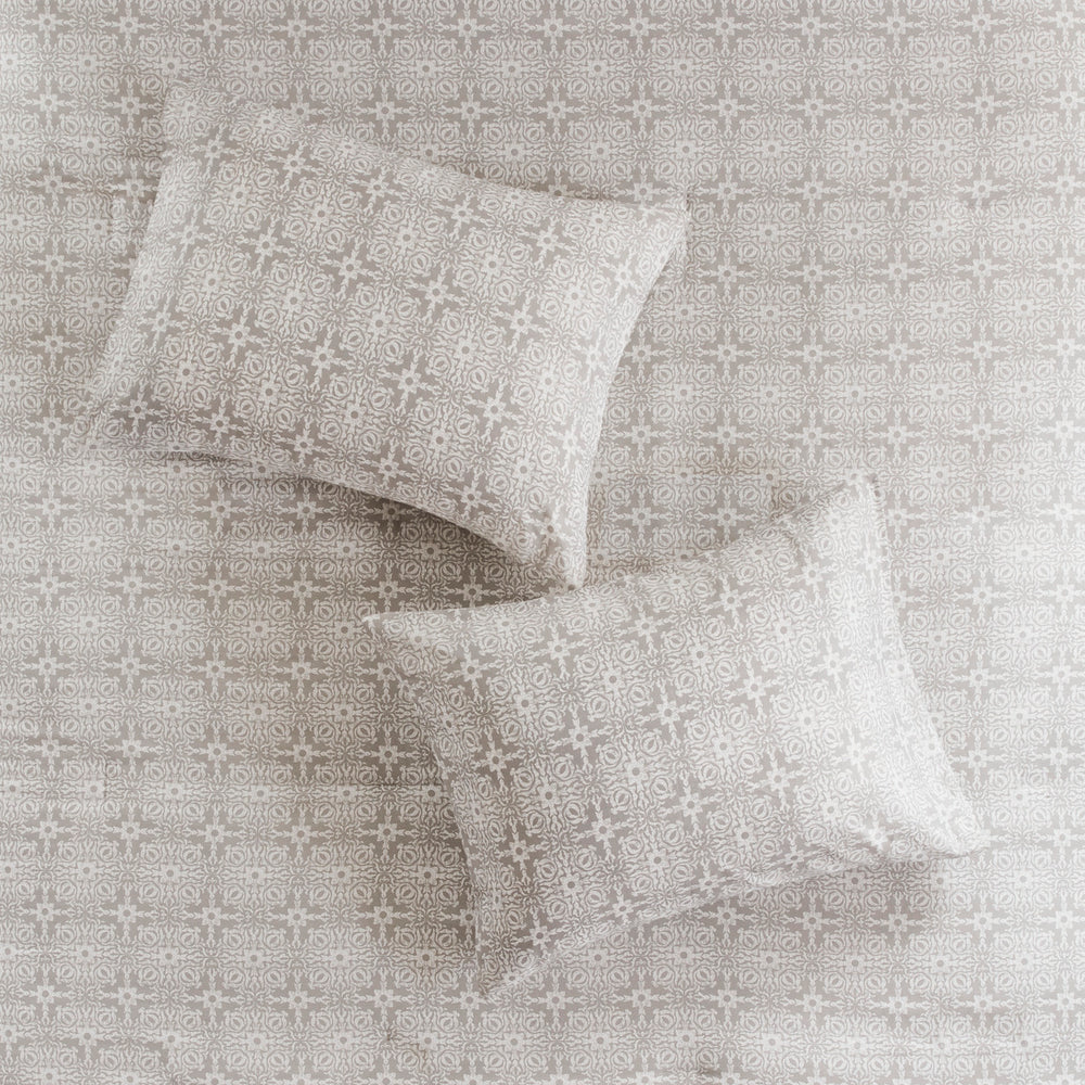 Full/Queen 4 Piece Embroidered Cotton Reversible Duvet Cover Set Media 14