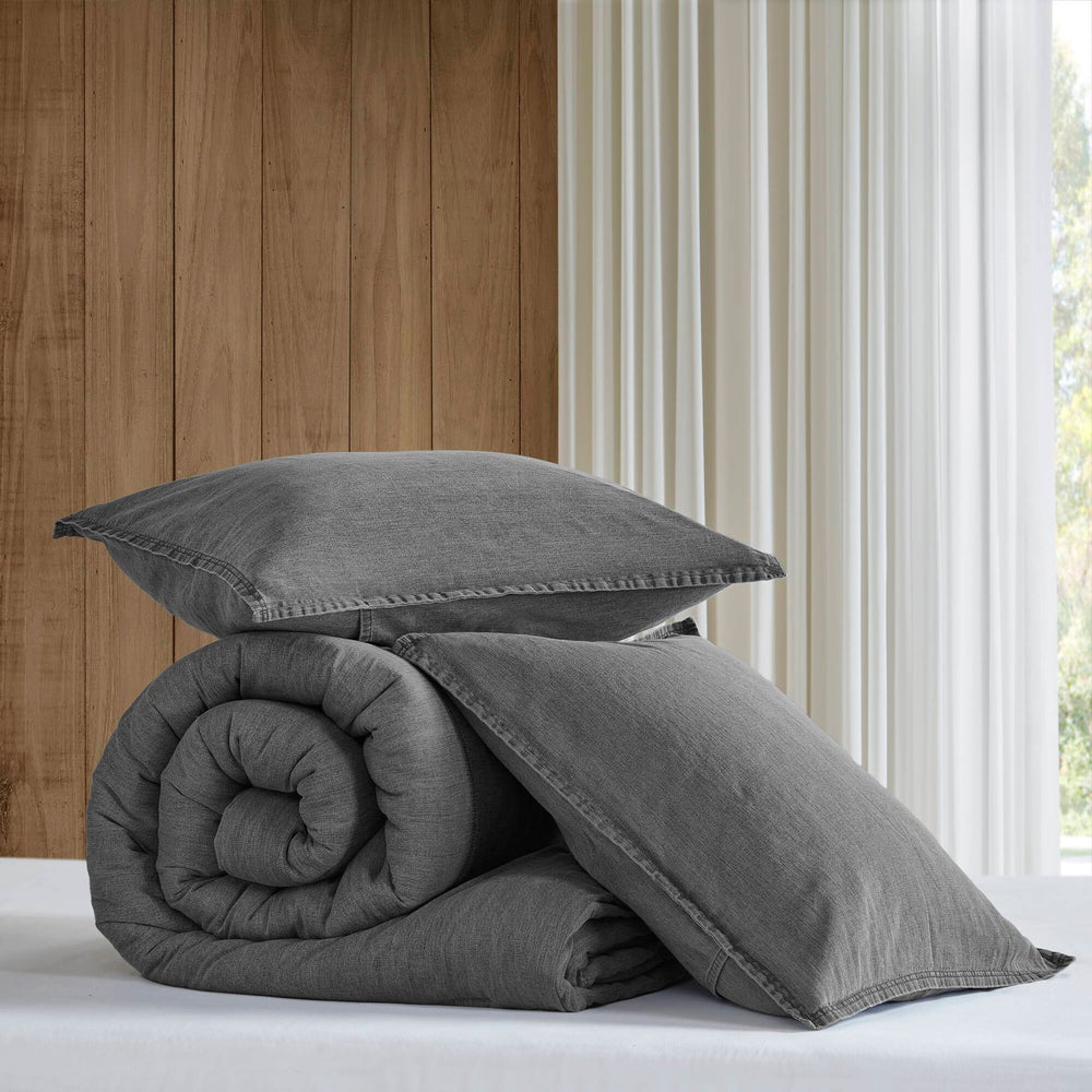 3PCS King/Cal King Twill Washed Comforter Set Media 14