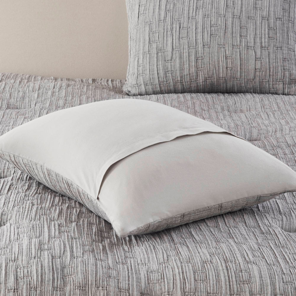 3 Pc solid soft bedding set modern style King/Cal King 100% cotton all season sheets-Charcoal sateen weave bed-sheets Media 10