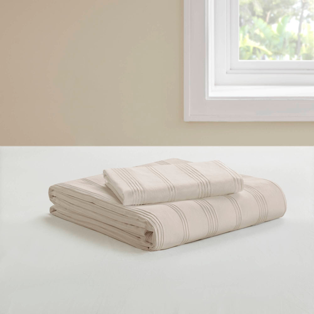 2-Piece Twin/Twin XL Woven Striped Duvet Set Media 10