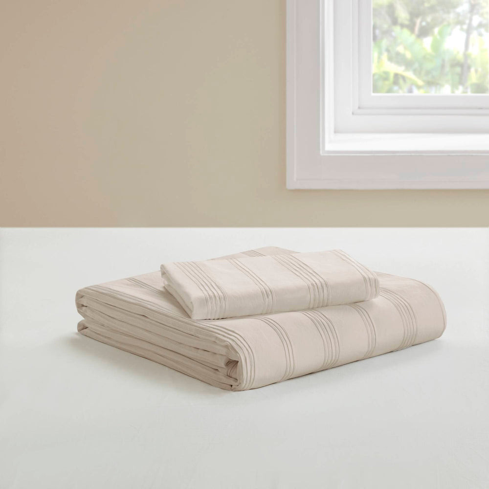 2-Piece Twin/Twin XL Woven Striped Duvet Set Media 10