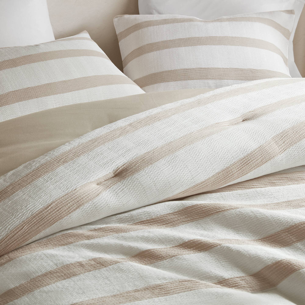 3-Piece Full/Queen Yarn-dyed striped comforter Media 14